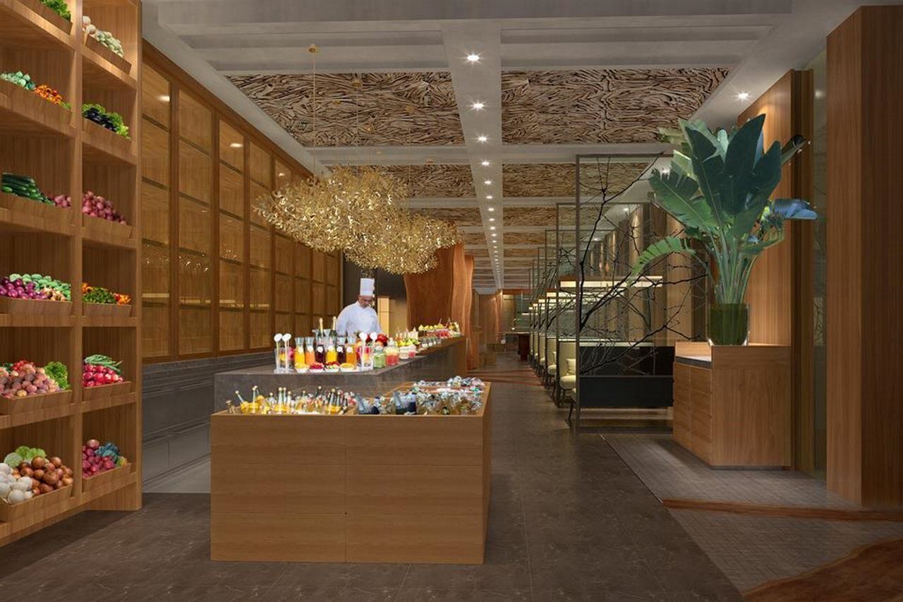 Shangri-La Colombo Exterior photo 3D rendering of a restaurant